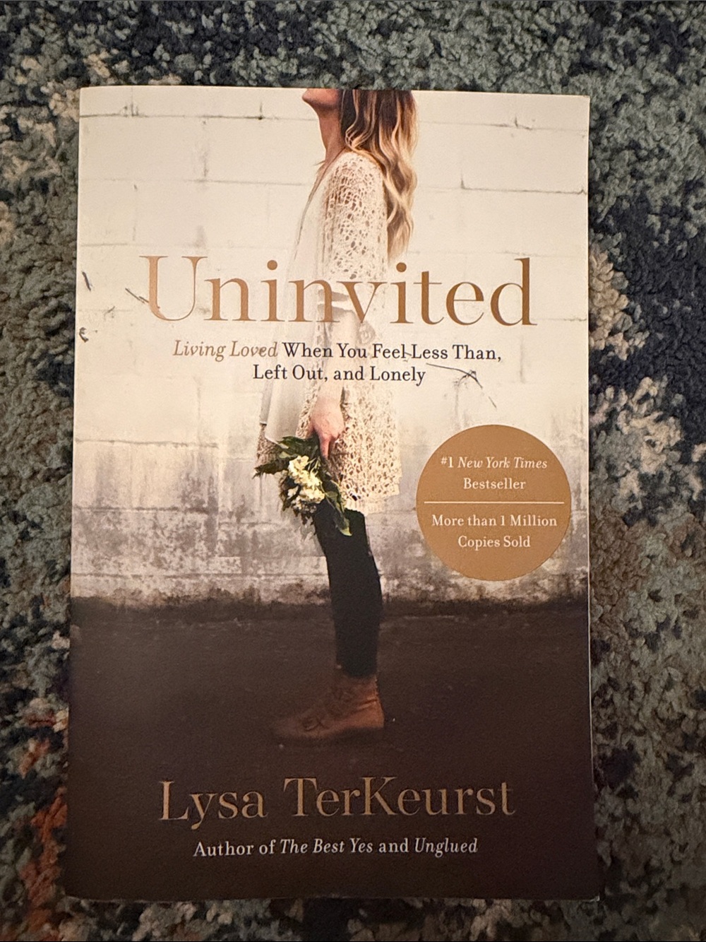 Uninvited by Lysa TerKeurst — Beige, Brown & White Cover